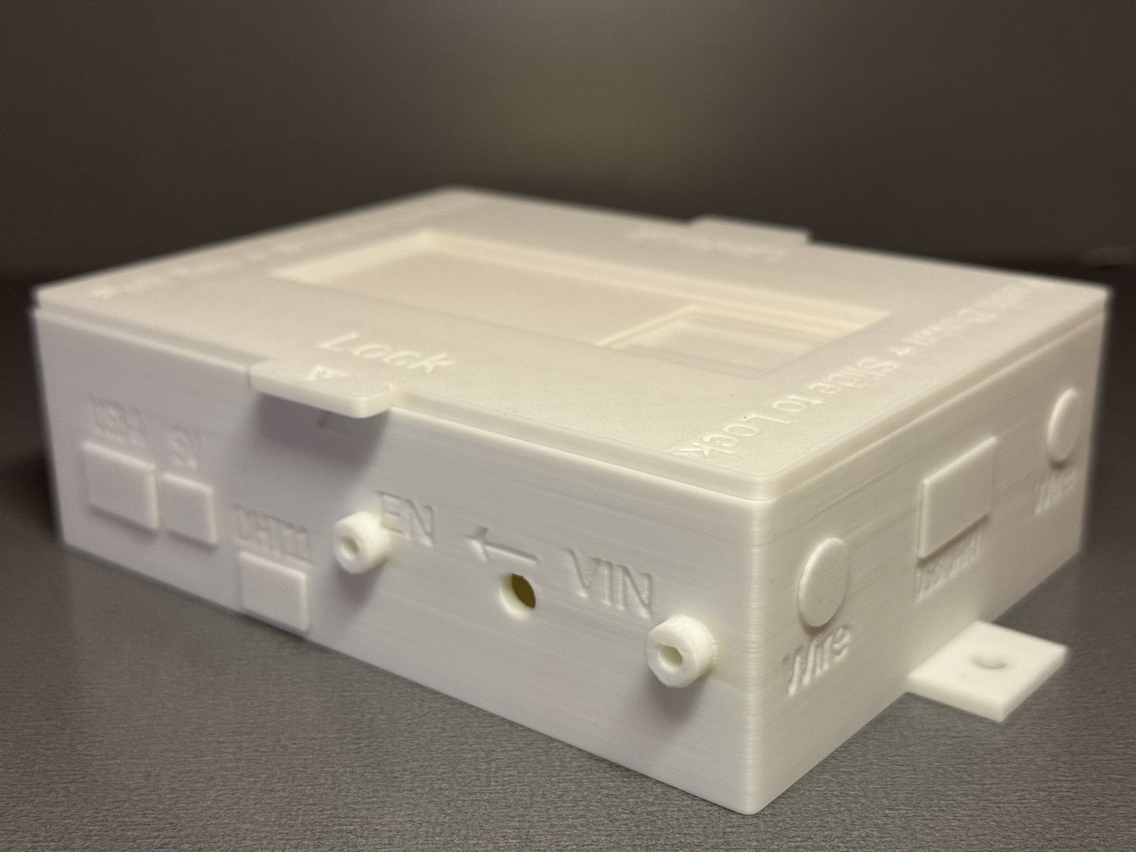Command-GP 30 White enclosure shown with lid and inserts installed