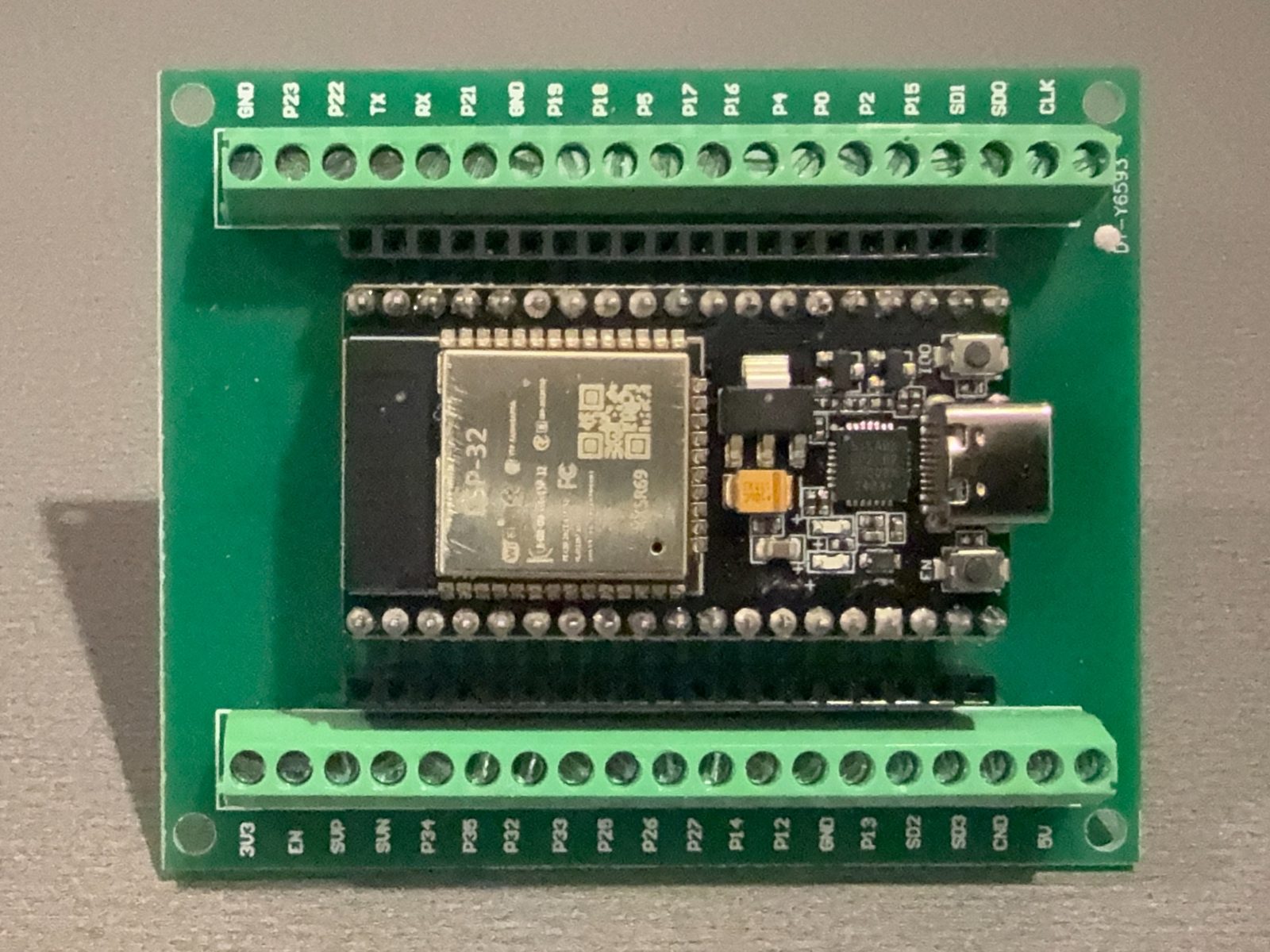 38-pin ESP32 WROOM board example